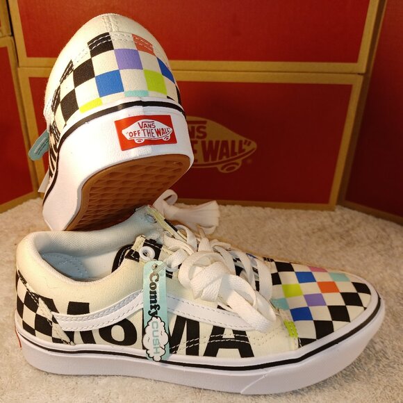 VANS Men's 4/Women's 5.5 ComfyCush Old Skool x MoMA Checkerboard VN0A3WMA1PJ - Picture 7 of 12